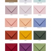 Umschläge für Ihre Hochzeitspapeterie in unterschiedlichen Farben
